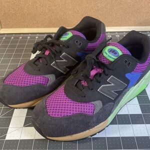 New Balance Men' 580 Phantom Purple and Green Sneakers